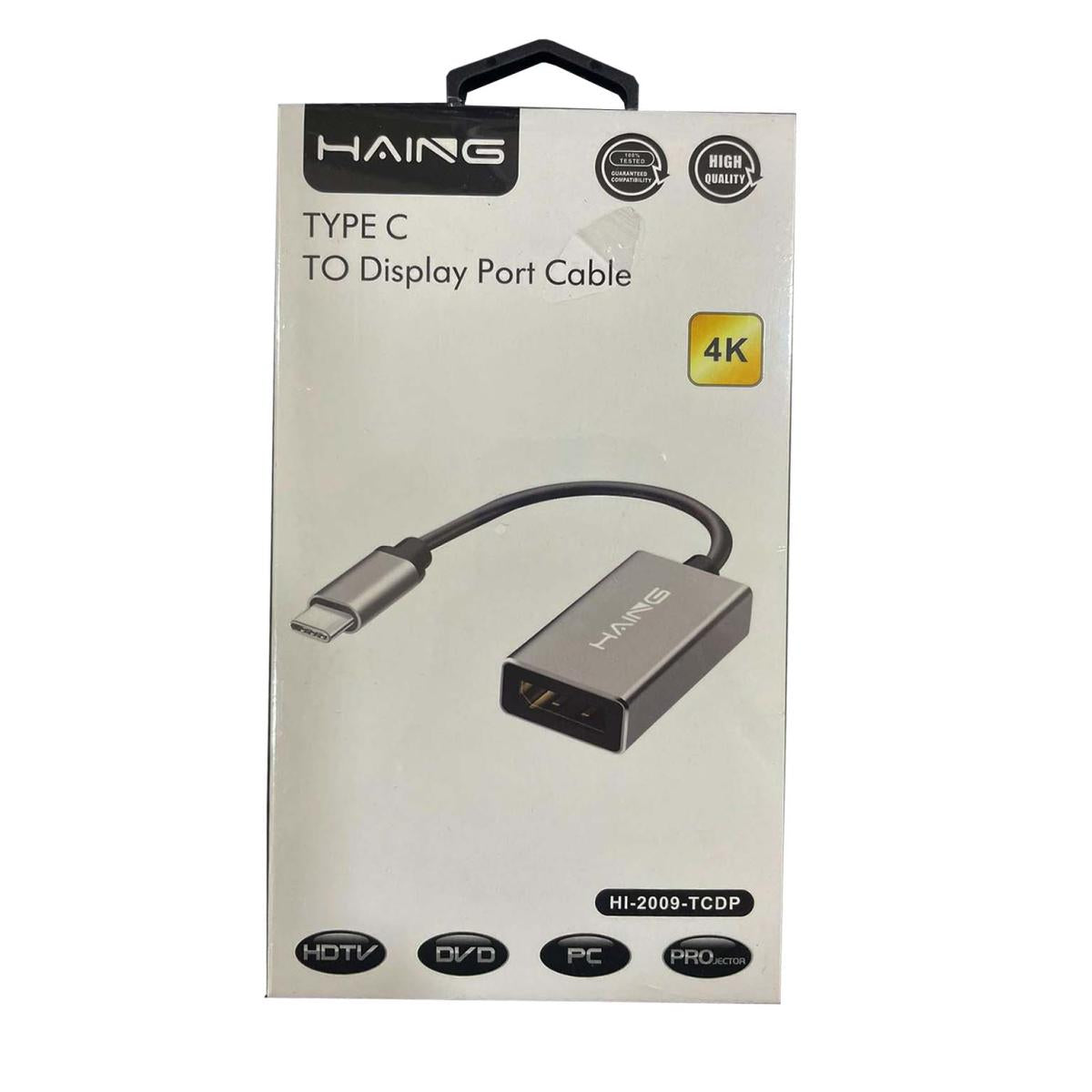 Cable Type C Port to Display port Adapter (HI-2009-TCDP) Cable Type C Port to Display port Adapter (HI-2009-TCDP)